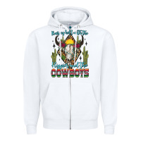 White raising hell with the hippies and the cowboys Zipper Hoodie - Zillion Design Studio