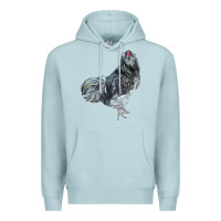 Blue Mist Ameraucana Rooster Premium Hoodie - LillyAllenDesigns
