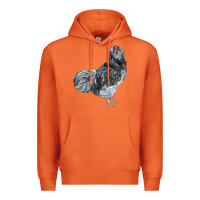 Carrot Ameraucana Rooster Premium Hoodie - LillyAllenDesigns