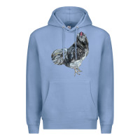 Colony Blue Ameraucana Rooster Premium Hoodie - LillyAllenDesigns