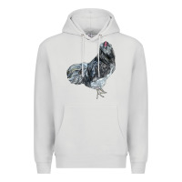 Dove Grey Ameraucana Rooster Premium Hoodie - LillyAllenDesigns