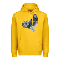 Lemon Ameraucana Rooster Premium Hoodie - LillyAllenDesigns