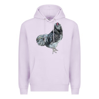 Lilac Ameraucana Rooster Premium Hoodie - LillyAllenDesigns