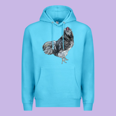 Ameraucana Rooster Premium Hoodie Designed By Lillyallendesigns