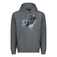 Rock Ameraucana Rooster Premium Hoodie - LillyAllenDesigns