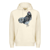 Sandshell Ameraucana Rooster Premium Hoodie - LillyAllenDesigns
