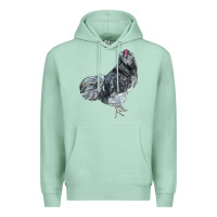 Seafoam Ameraucana Rooster Premium Hoodie - LillyAllenDesigns