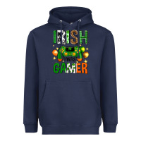 Navy irish i was gamer st. patricks day Heavyweight Hoodie - Neo Western