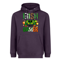 Plum irish i was gamer st. patricks day Heavyweight Hoodie - Neo Western