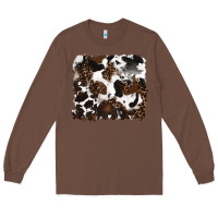 Chestnut leopard cowhide background Long Sleeve Tee - RanaPortraitStore