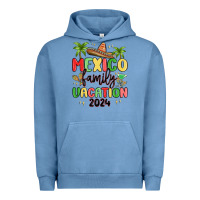 Pigment Pebble Blue mexico family vacation 2024 Urban Hoodie - MaliasSmallBusiness