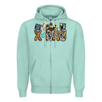 Seafoam x ray Zipper Hoodie - Zillion Design Studio
