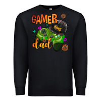 Black gamer dad Premium Sweatshirt - AdoDesignShop