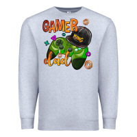 Heather Grey gamer dad Premium Sweatshirt - AdoDesignShop