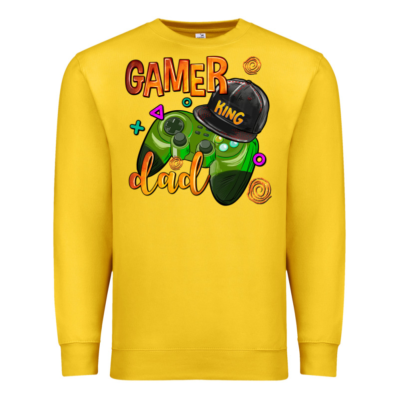 Gamer Dad Premium Sweatshirt by AdoDesignShop | Teevron