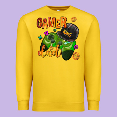 Gamer Dad Premium Sweatshirt Designed By Adodesignshop