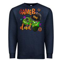Navy gamer dad Premium Sweatshirt - AdoDesignShop