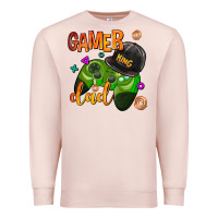 Pale Pink gamer dad Premium Sweatshirt - AdoDesignShop