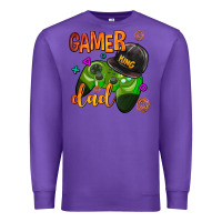 Purple gamer dad Premium Sweatshirt - AdoDesignShop