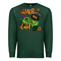 Sports Green gamer dad Premium Sweatshirt - AdoDesignShop