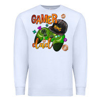 White gamer dad Premium Sweatshirt - AdoDesignShop