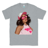 Heather Grey pink sunglasses afro black girl Classic Tee - texasbilliewilder