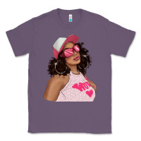 Lavender pink sunglasses afro black girl Classic Tee - texasbilliewilder