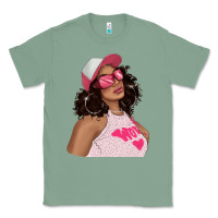 Sage pink sunglasses afro black girl Classic Tee - texasbilliewilder