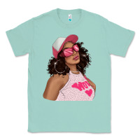 Seafoam pink sunglasses afro black girl Classic Tee - texasbilliewilder