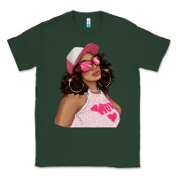 Sports Green pink sunglasses afro black girl Classic Tee - texasbilliewilder