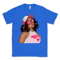 True Royal pink sunglasses afro black girl Classic Tee - texasbilliewilder