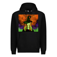 Black halloween witch tumbler Premium Hoodie - Jasminsmagicworld