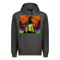 Charcoal Heather halloween witch tumbler Premium Hoodie - Jasminsmagicworld