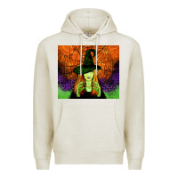 Oatmeal Heather halloween witch tumbler Premium Hoodie - Jasminsmagicworld
