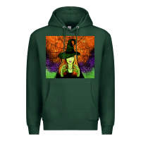 Sports Green halloween witch tumbler Premium Hoodie - Jasminsmagicworld