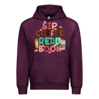 Mauve Wine sip coffee read book Urban Hoodie - MaliasSmallBusiness