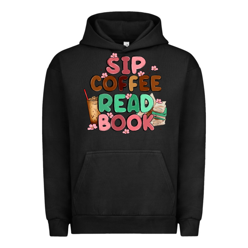 Sip Coffee Read Book Urban Hoodie by MaliasSmallBusiness | Teevron