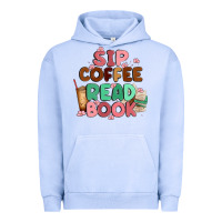 Pigment Grape Ice sip coffee read book Urban Hoodie - MaliasSmallBusiness