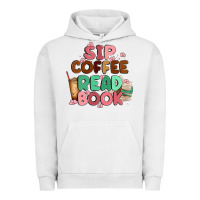 Pigment Lunar Rock sip coffee read book Urban Hoodie - MaliasSmallBusiness