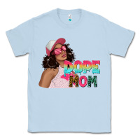 Dusty Blue pink sunglasses afro black girl dope mom Classic Tee - texasbilliewilder