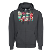 Smoke teacher coffee cups Zipper Hoodie - texasbilliewilder