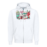 White teacher coffee cups Zipper Hoodie - texasbilliewilder