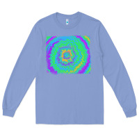 Colony Blue tie dye backround Long Sleeve Tee - RanaPortraitStore