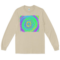Mushroom tie dye backround Long Sleeve Tee - RanaPortraitStore