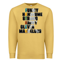 Antique Gold father words Premium Sweatshirt - AdoDesignShop