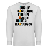 Dove Grey father words Premium Sweatshirt - AdoDesignShop