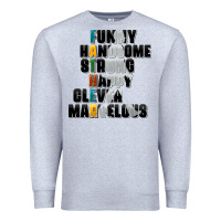 Heather Grey father words Premium Sweatshirt - AdoDesignShop