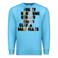 Ocean Blue father words Premium Sweatshirt - AdoDesignShop