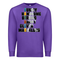 Purple father words Premium Sweatshirt - AdoDesignShop
