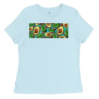 Baby Blue avacado with turquoise and leopard background 11 oz mug Ladies Tee - BarkalooDesign